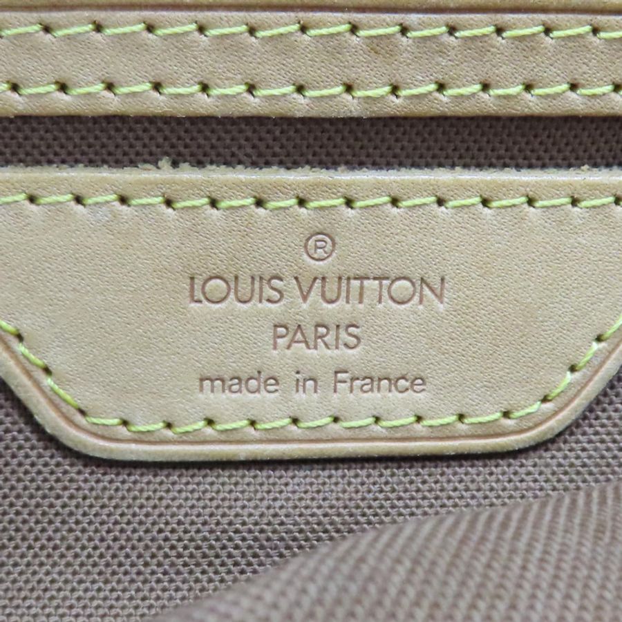 棕色 原花帆布 Cabas Mezzo 肩背包 【LOUIS VUITTON LV 路易威登】 M51151-7