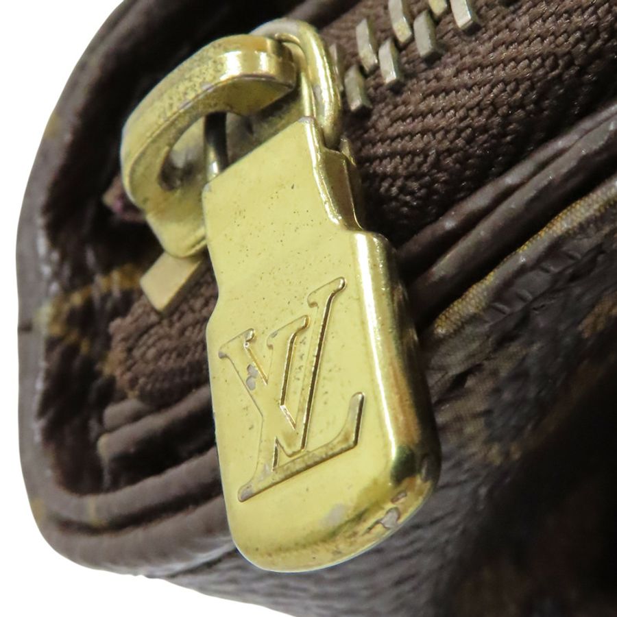 棕色 原花帆布 Cabas Mezzo 肩背包 【LOUIS VUITTON LV 路易威登】 M51151-15