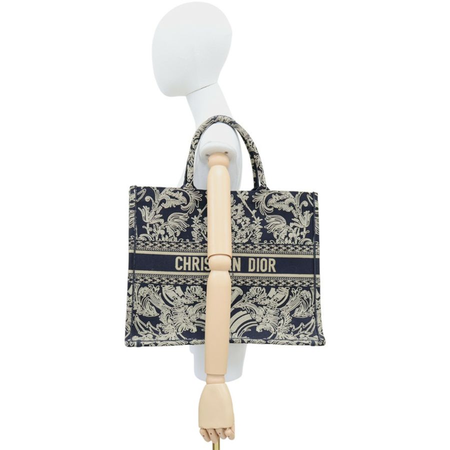 黑色 緹花帆布 Book Tote 肩背包 M1286ZEQJ_M911【Dior 迪奧】 M1286ZEQJ_M911-8