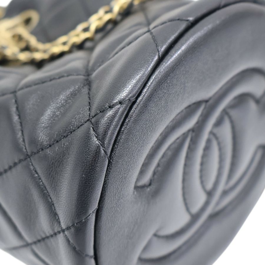 黑色羊皮 金球 水桶 鍊帶 肩背包 AS1894【CHANEL 香奈兒】 AS1894-9