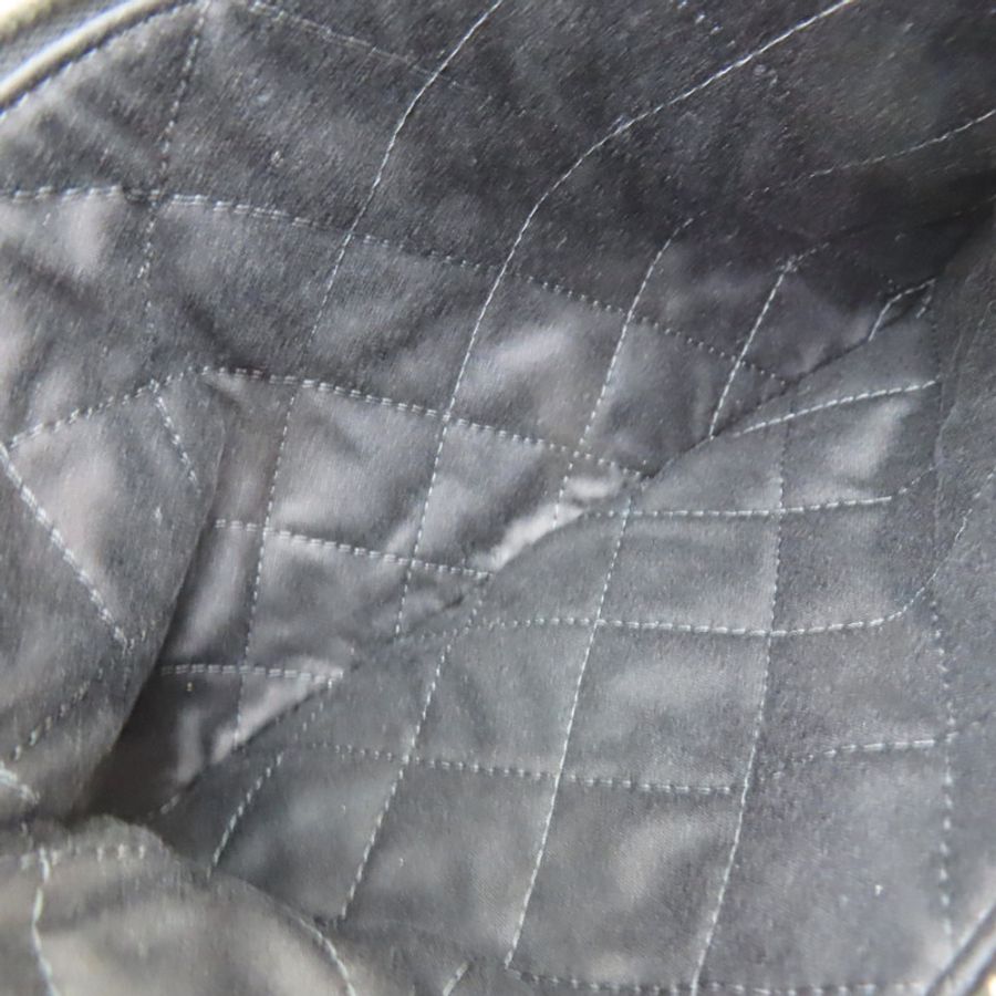 黑色皮革22肩背銀扣【CHANEL 香奈兒】 AS3260-7