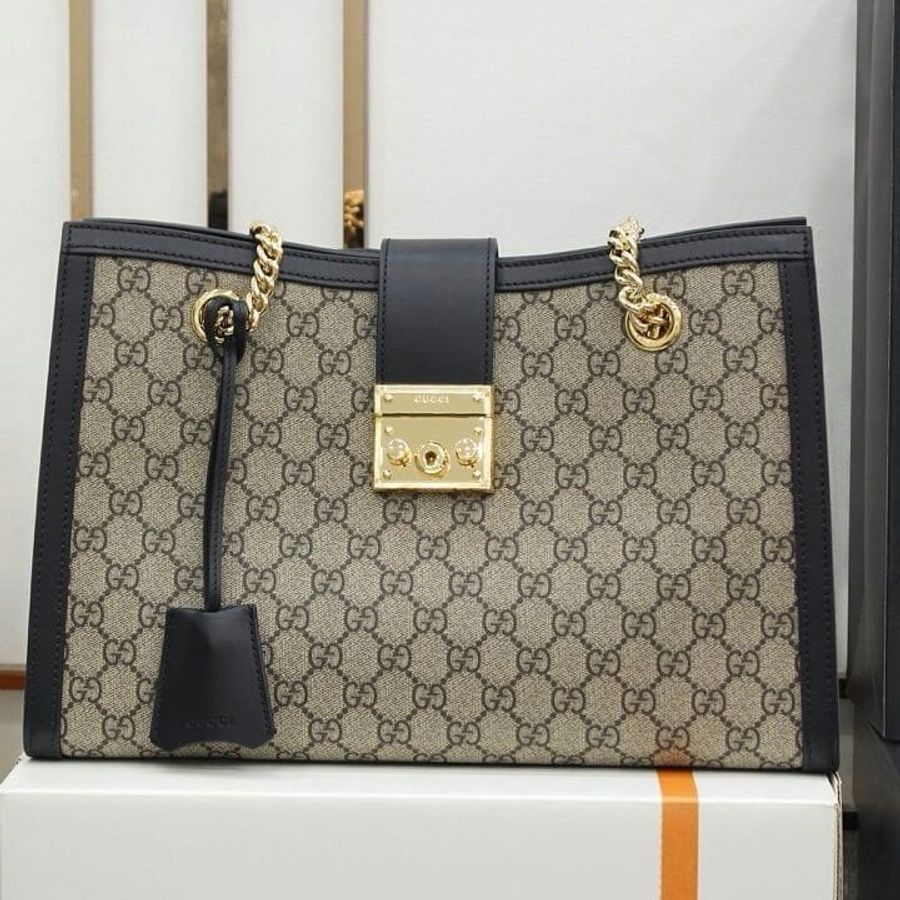 Gucci 女士 GG印花中號手提包均碼碼中號、35cm*14cm*23.5cm-4