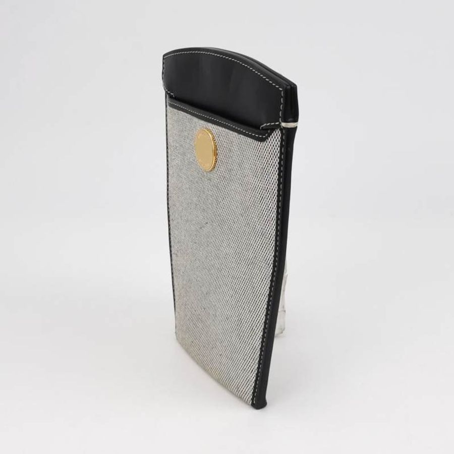 Burberry牛皮帆布拼色斜挎包-2