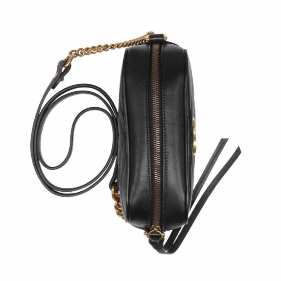 Gucci 女士 GG Marmont系列絎縫單肩包均碼碼MINI、18cm*6cm*12cm-4