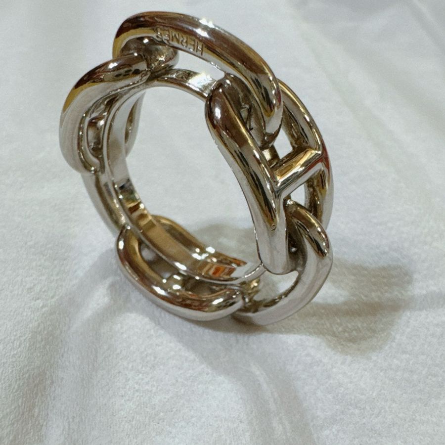 Hermes 愛馬仕銀色圍巾扣-22