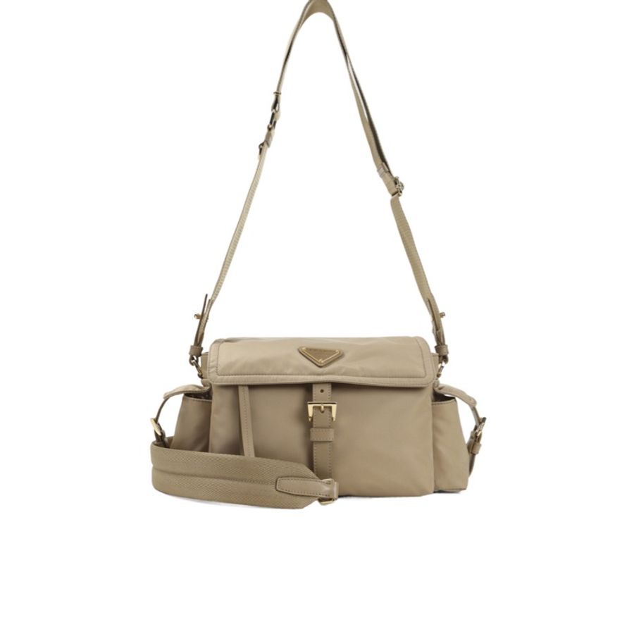 Prada 女士 Explore 中號 Re-Nylon 翻蓋單肩包均碼碼中號、30cm*10cm*14cm-0