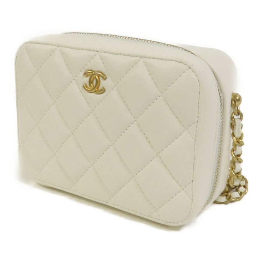 CHANEL 羊皮皮革Shoulder Bag金扣肩背袋-2
