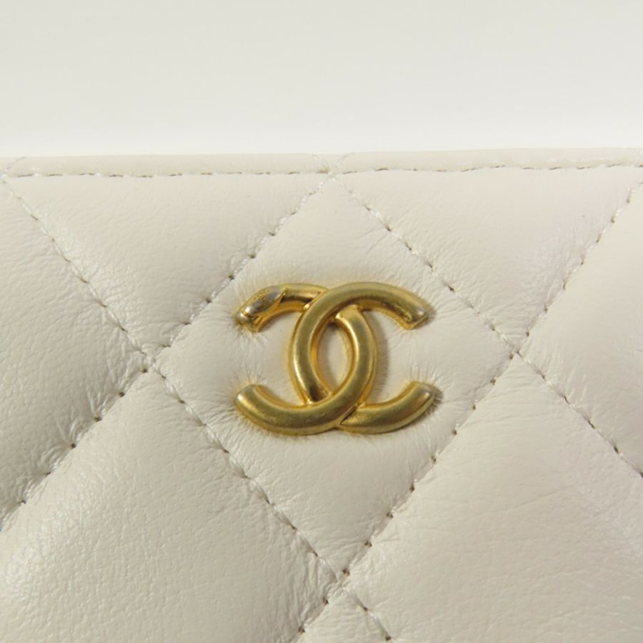 CHANEL 羊皮皮革Shoulder Bag金扣肩背袋-7