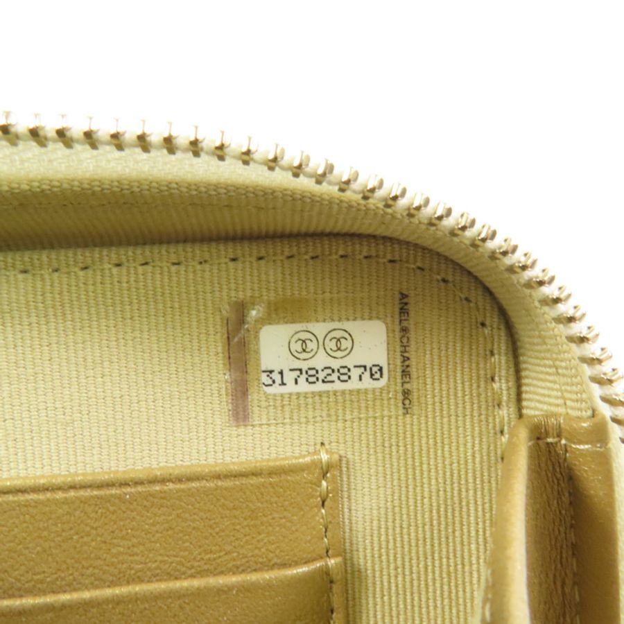 CHANEL 羊皮皮革Shoulder Bag金扣肩背袋-9