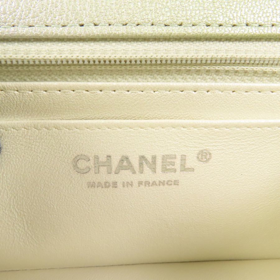 CHANEL 牛皮皮革Classic 20銀扣鏈帶肩背袋-8