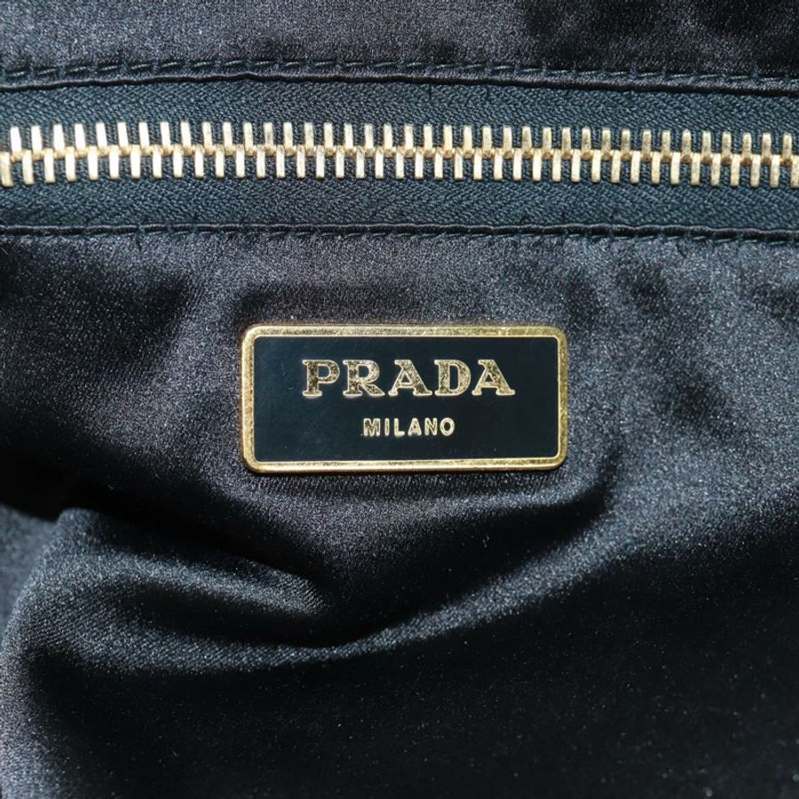 【日本直送】PRADA亮片托特包 尼龍 橙色 黑色 正品 162878V-18