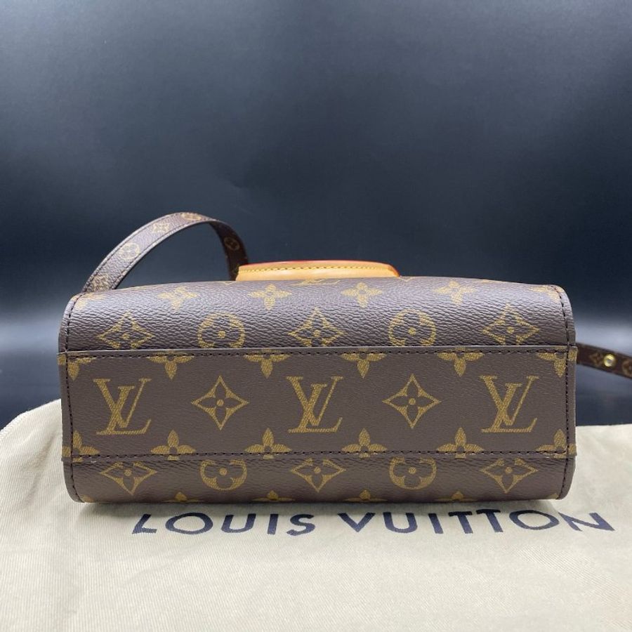 路易威登/Louis Vuitton Sac Plat BB Monogram 塗層帆佈 托特手提斜背包-4