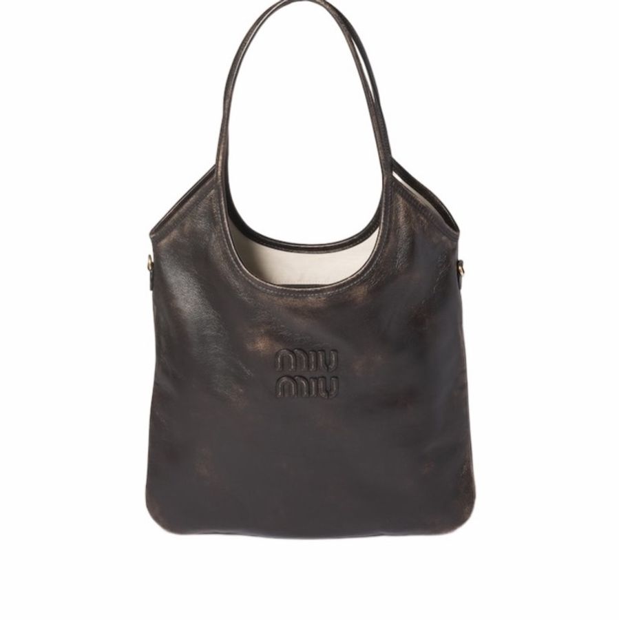 Miu Miu 女士 IVY 皮革手提包均碼碼35cm*40cm-4