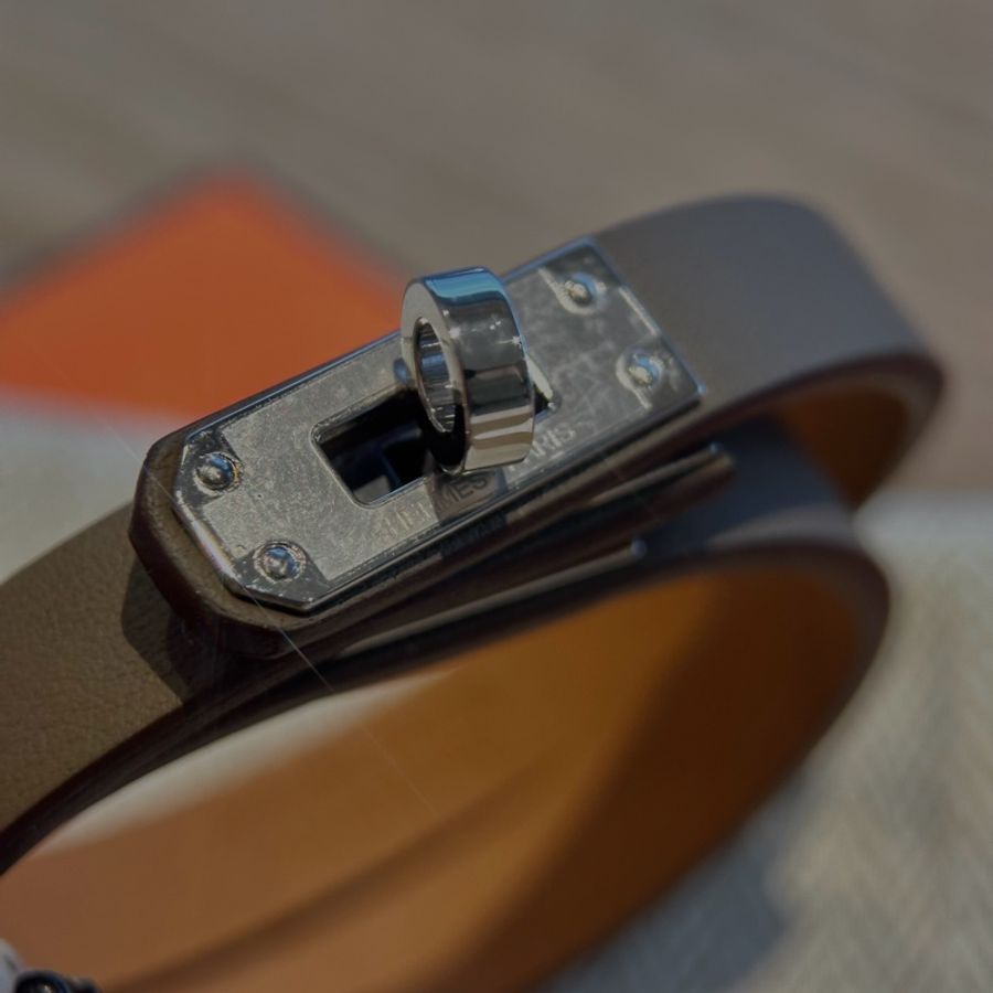(未使用品) Hermes mini Kelly手帶手鐲 Double Tour Bracelet-17