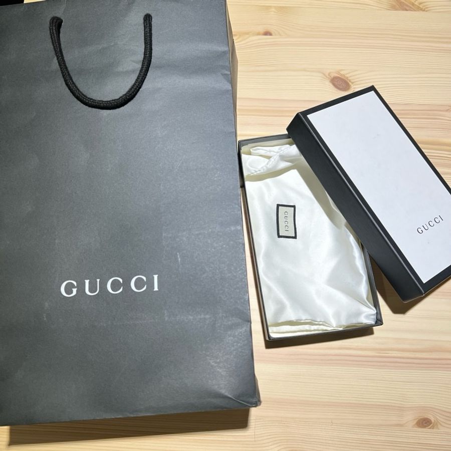 GUCCI 經典老花長夾-4
