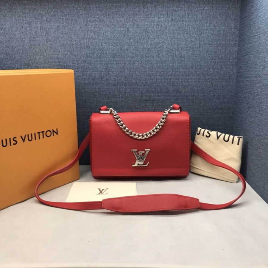 99新 LouisVuitton 路易威登 Lickme單肩斜挎手提包,尺寸22*16*8,附件 塵袋-0