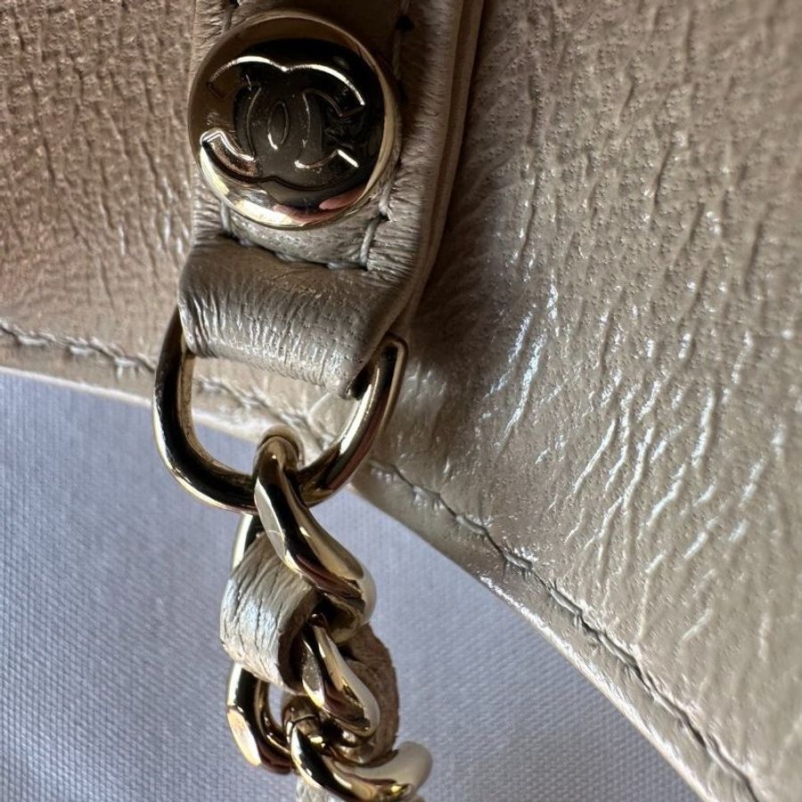 閒置芯片款 香奈兒/Chanel 31Bag Nano金扣菱格紋皮穿鏈條 羊皮材質-15
