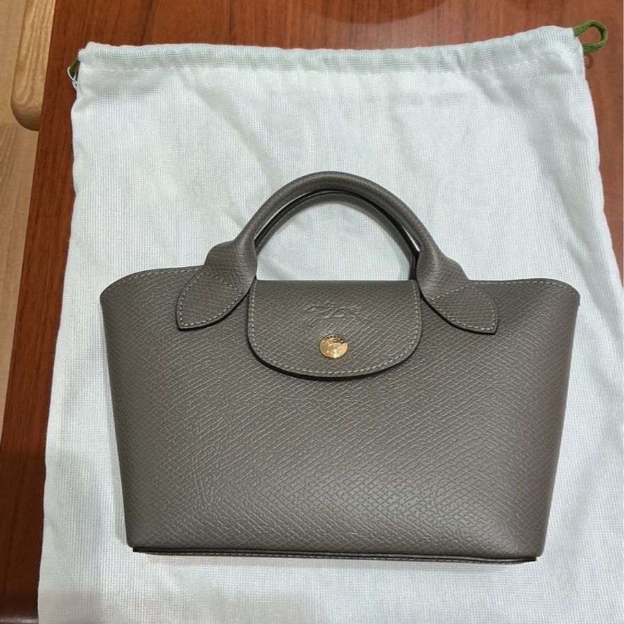 全新Longchamp 手提包🉑斜挎 大象灰-0