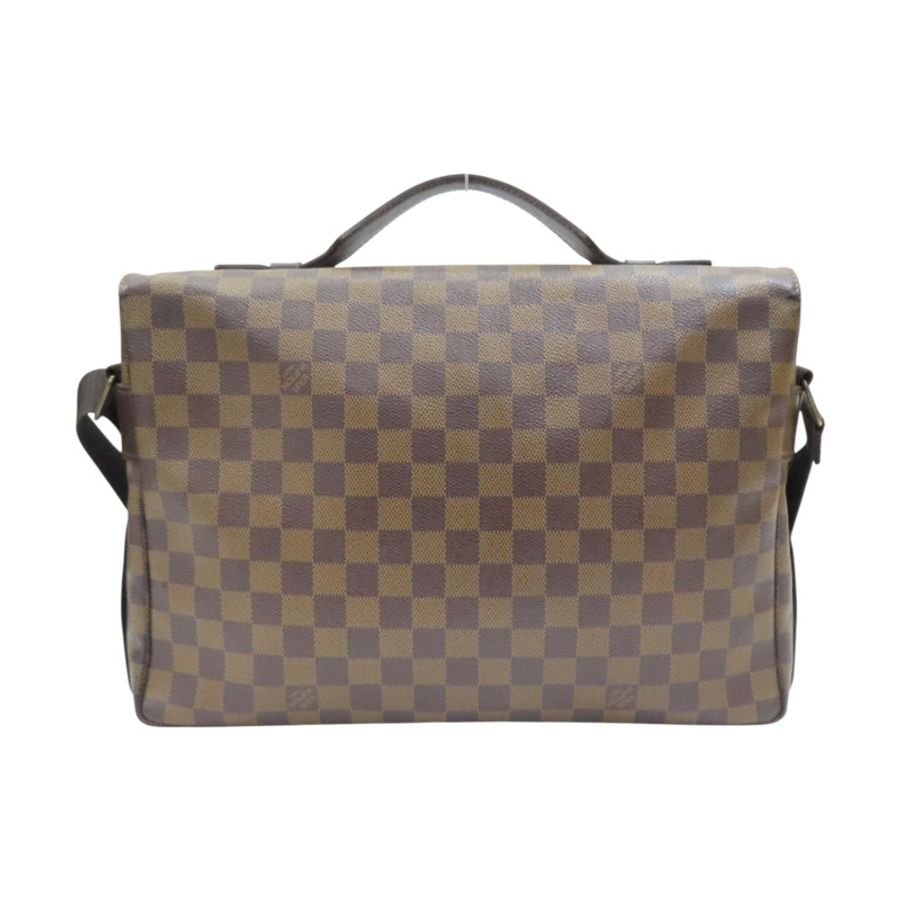 棕色 原花帆布 Broadway 肩背包【LOUIS VUITTON LV 路易威登】 N42270-1