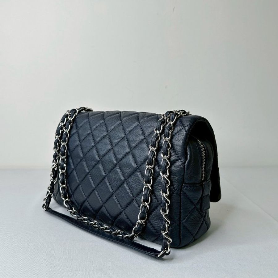 CHANEL Easy coco牛皮深藍鏈帶包-4