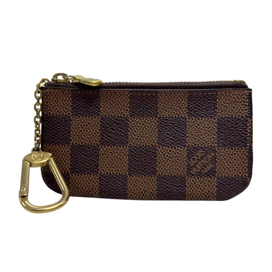 LOUIS VUITTON 棋盤格 拉鏈鑰匙扣卡包-0