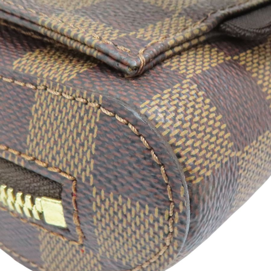 棕色 棋盤格帆布 Geronimos 胸口包【LOUIS VUITTON LV 路易威登】 N51994-15