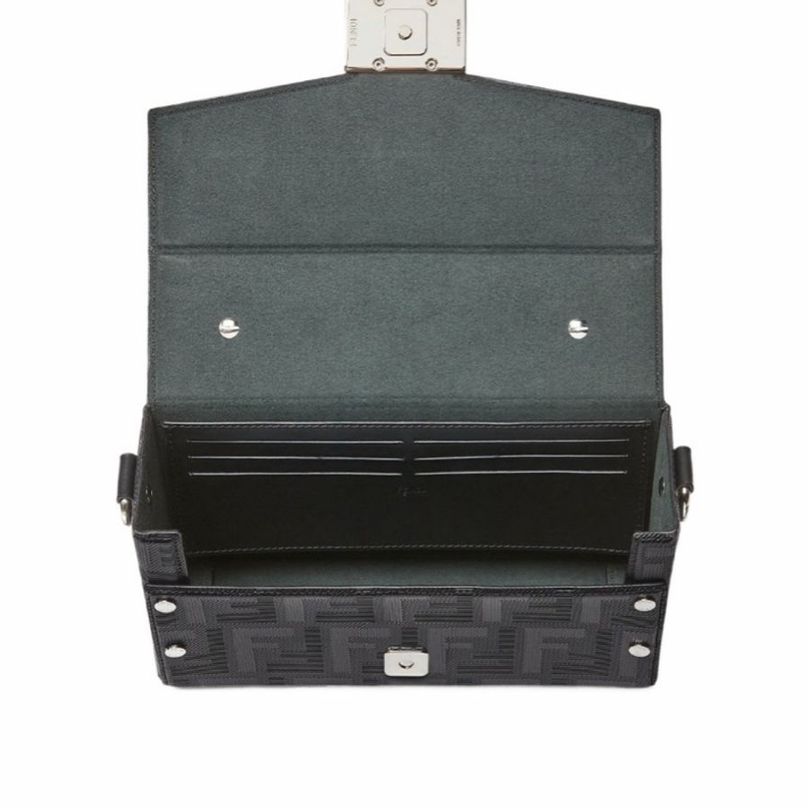 Fendi 男士 Baguette Soft Trunk徽標單肩包均碼碼常規、21.5cm*6.5cm*13cm-3
