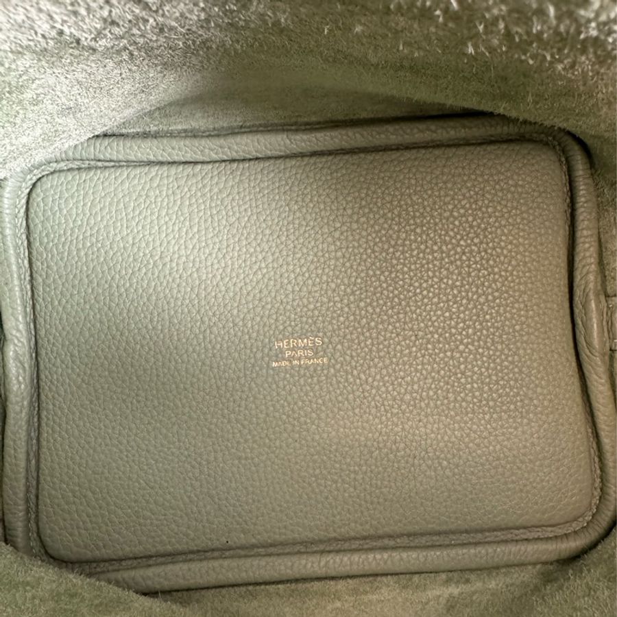 Hermes牛油果綠金釦picotin18 超好看超顯白-16