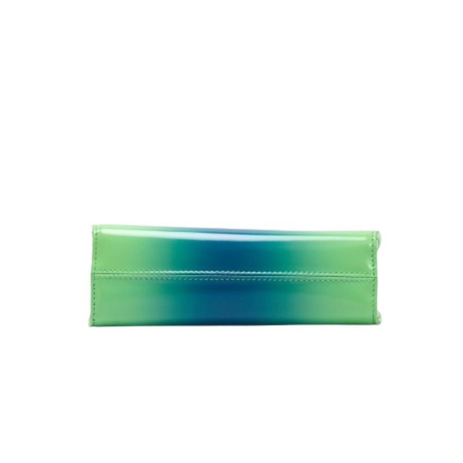 Ferragamo Wanda 迷你手提包 附肩帶 藍綠漸變色-4