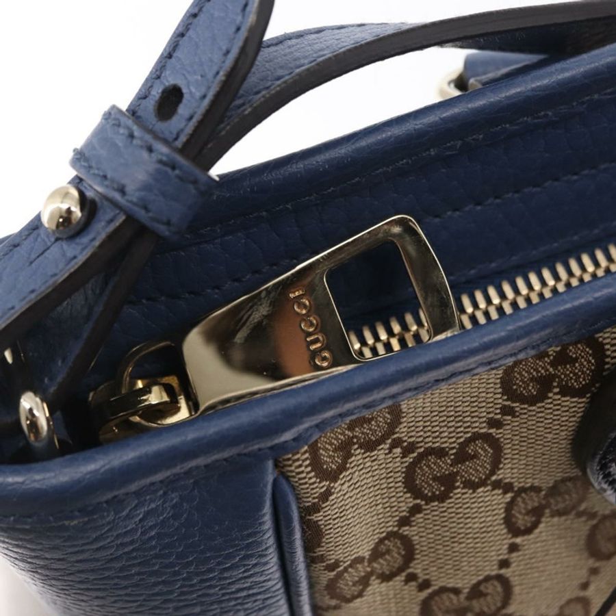 【日本直送】GUCCI GG帆布Brie手提包 暢貨 兩用 米色/金色 449241 正品 ka1584-18