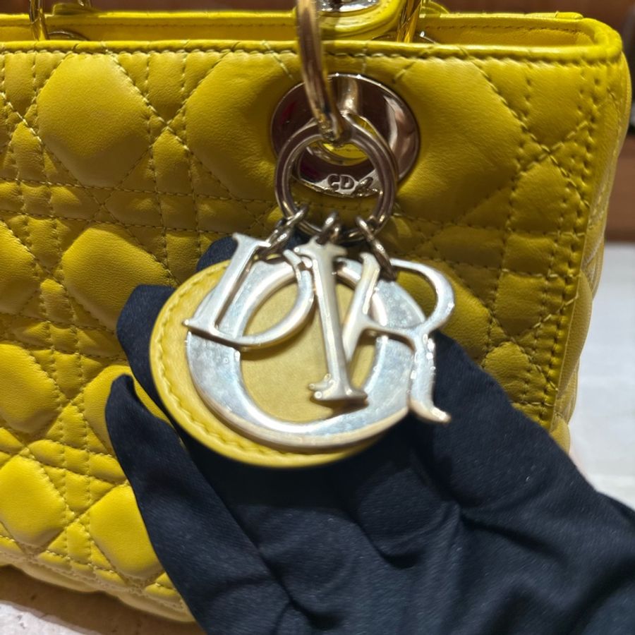 Dior 迪奧五格黛妃包 櫃價進20萬❗️包骨立體皮面乾淨!-5