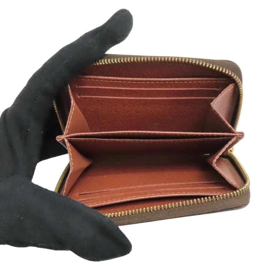 棕色 原花帆布 Zippy Coin Purse 零錢包【LOUIS VUITTON LV 路易威登】 M60067-4