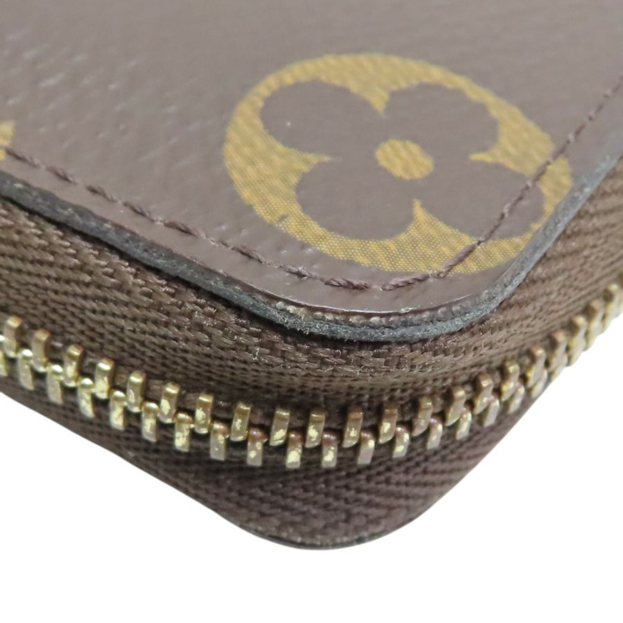 棕色 原花帆布 Zippy Coin Purse 零錢包【LOUIS VUITTON LV 路易威登】 M60067-7