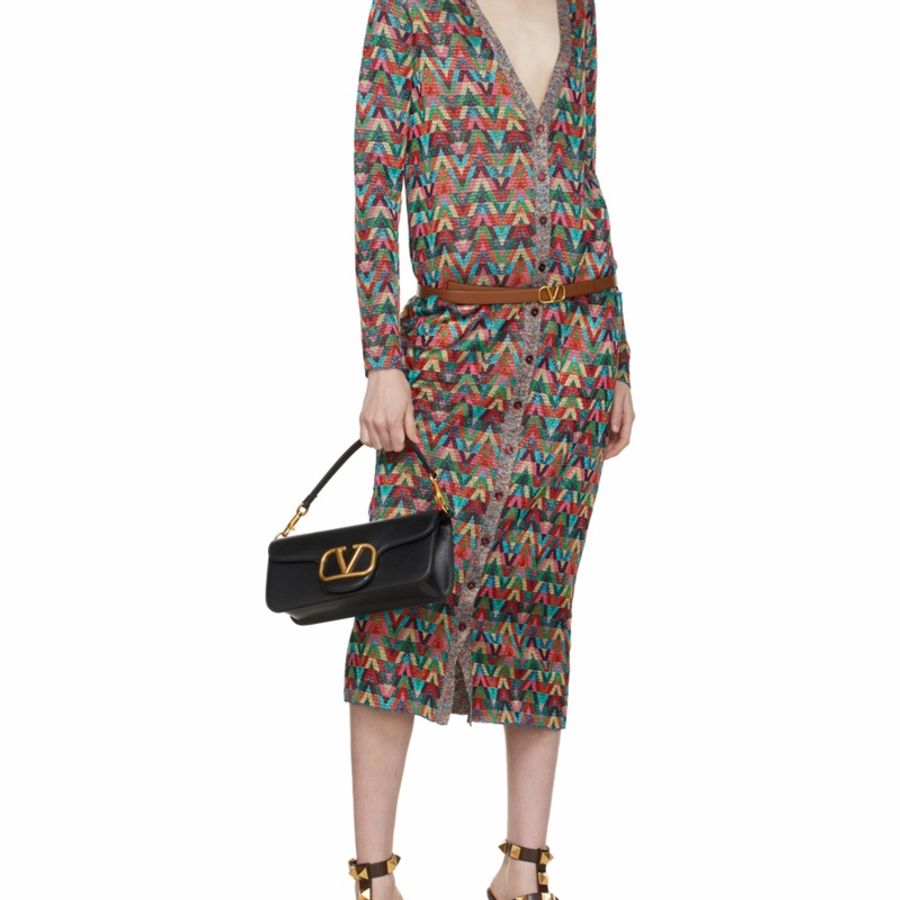 Valentino 女士 LOCÒ徽標翻蓋單肩包均碼碼常規、27cm*6cm*13cm-5