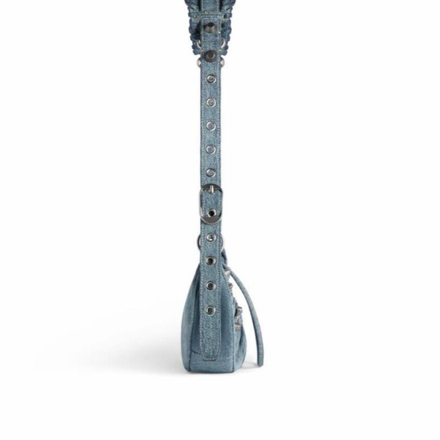 Balenciaga 女士 LE CAGOLE XS牛仔單肩包均碼碼小號、25.9cm*6.8cm*16cm-2