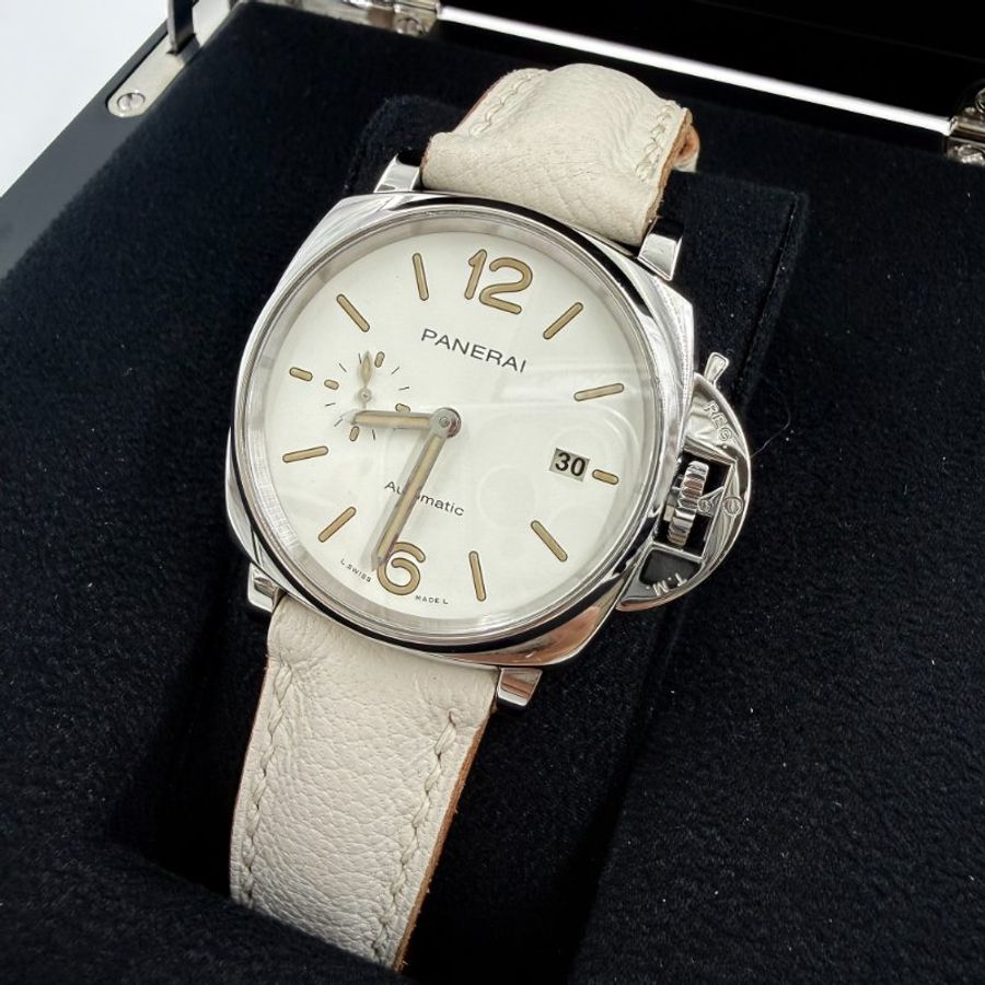 PANERAI -白色LUMINOR DUE三明治錶盤自動機械錶 ╻42mm-3