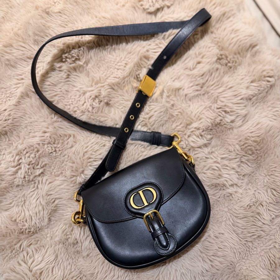 Dior Bobby mini 黑色拋光小牛皮肩背包 側背包-0