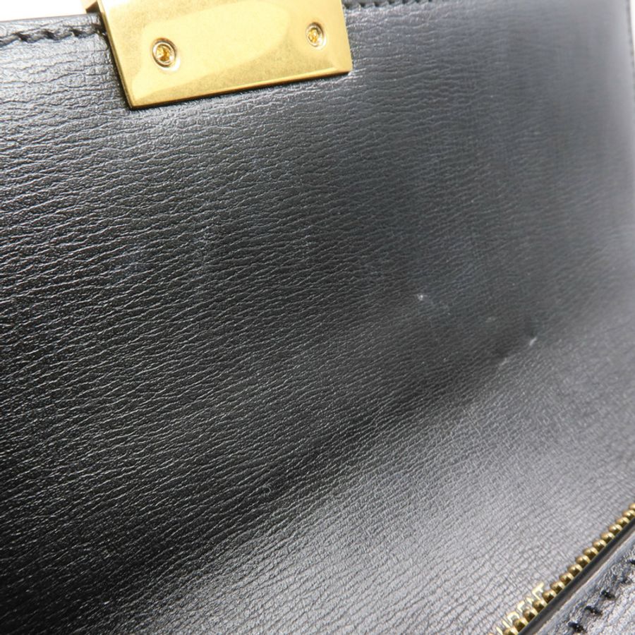YVES SAINT LAURENT 牛皮皮革Long Wallet金扣長錢包-14