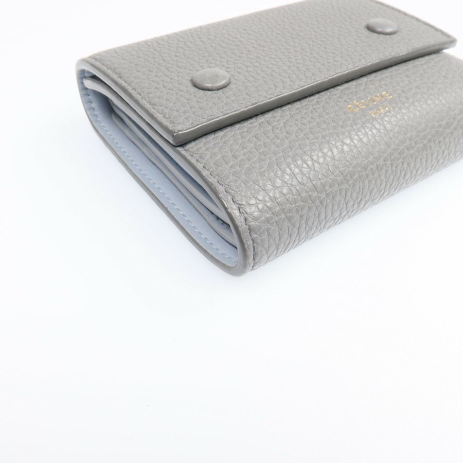 CELINE 牛皮皮革Wallet金扣錢包-10