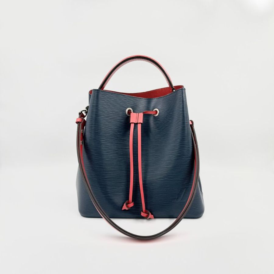 Louis Vuitton - 深藍色拼紅色EPI NéoNoé水桶包╻ MM-4