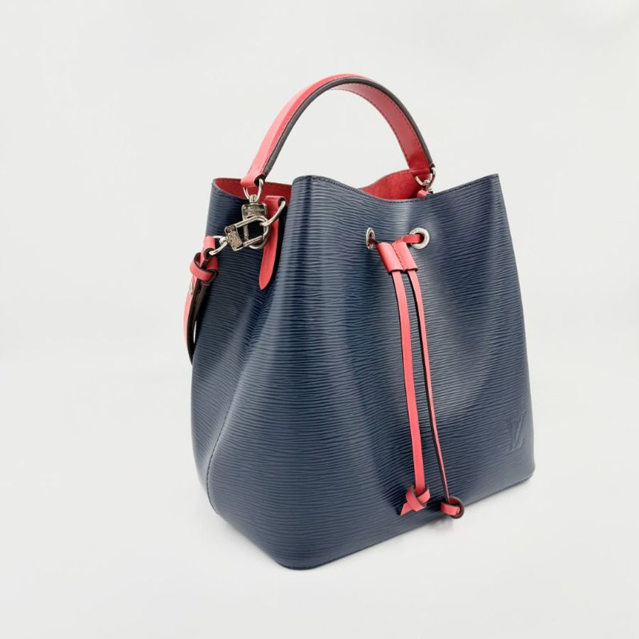 Louis Vuitton - 深藍色拼紅色EPI NéoNoé水桶包╻ MM-7