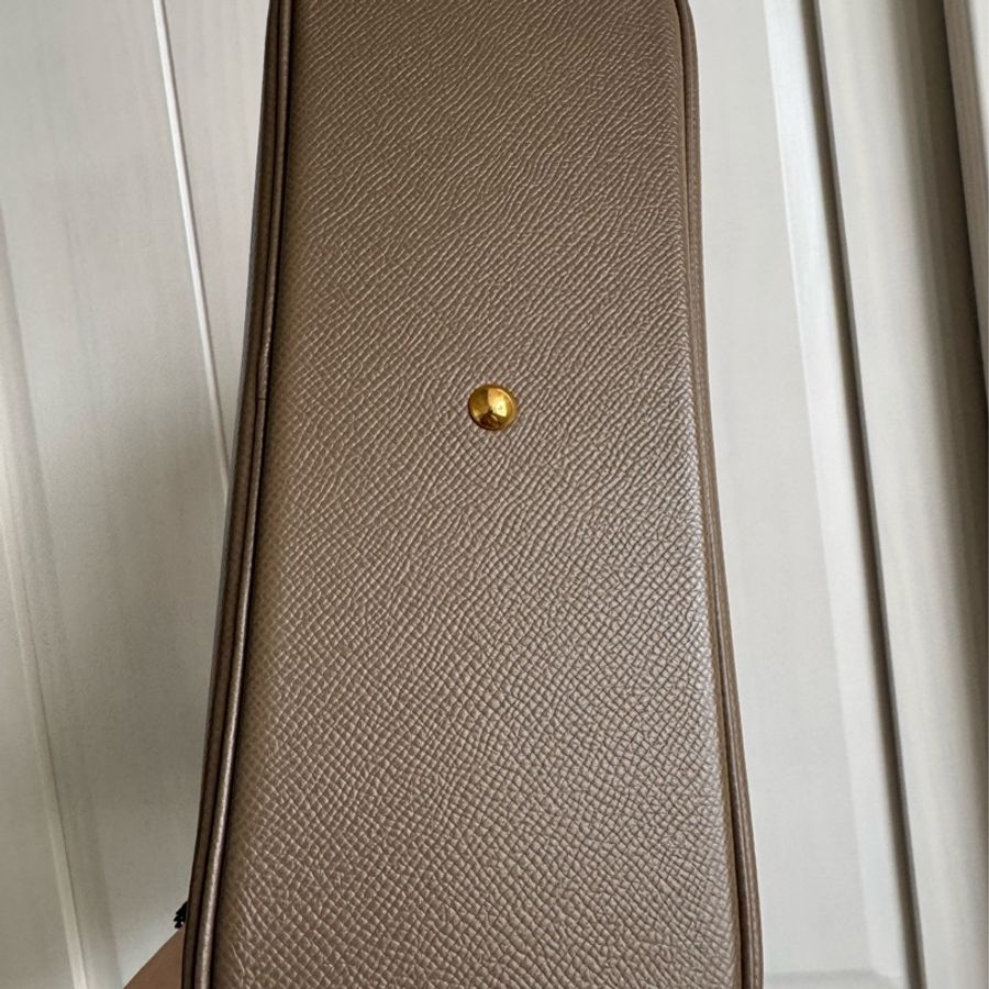 Hermes Bolide27大象灰金釦-26