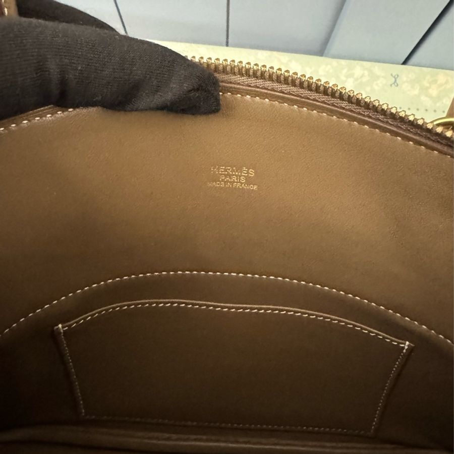 Hermes Bolide27大象灰金釦-28