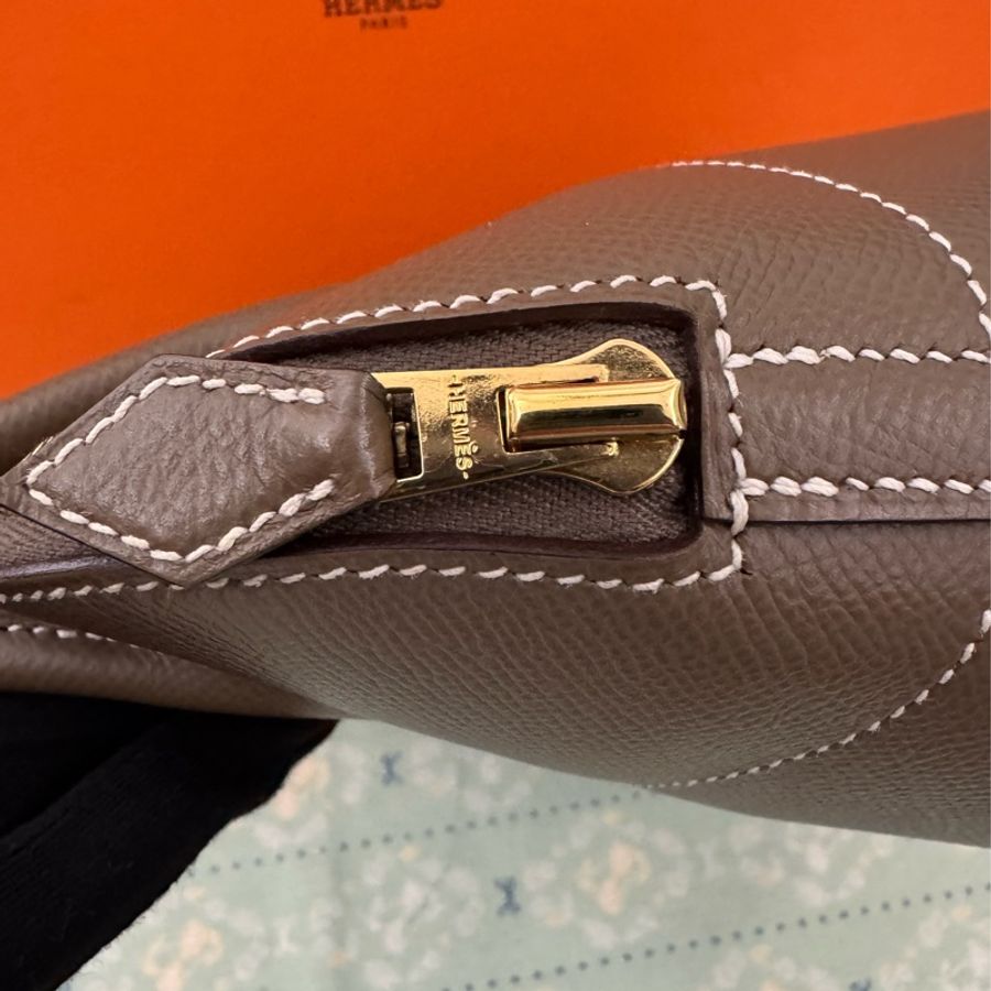 Hermes Bolide27大象灰金釦-33