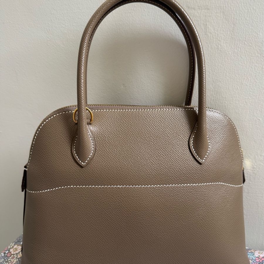 Hermes Bolide27大象灰金釦-21