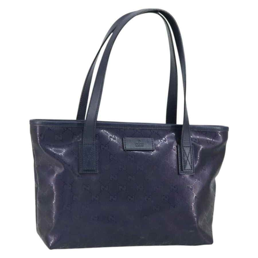 【日本直送】GUCCI GG Implementation 手提包 PVC 紫色海軍藍 211138 正品 ki6292-0