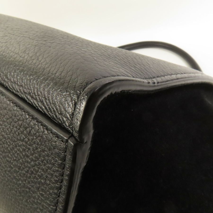 CELINE 牛皮皮革Trapeze Medium銀扣手挽肩背兩用袋-13