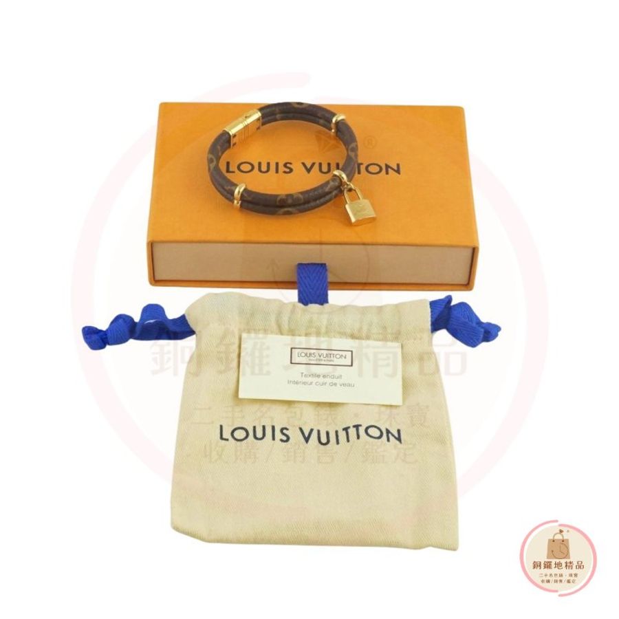 LV M8109F Keep It Twice 原花雙圈鎖頭手環-4