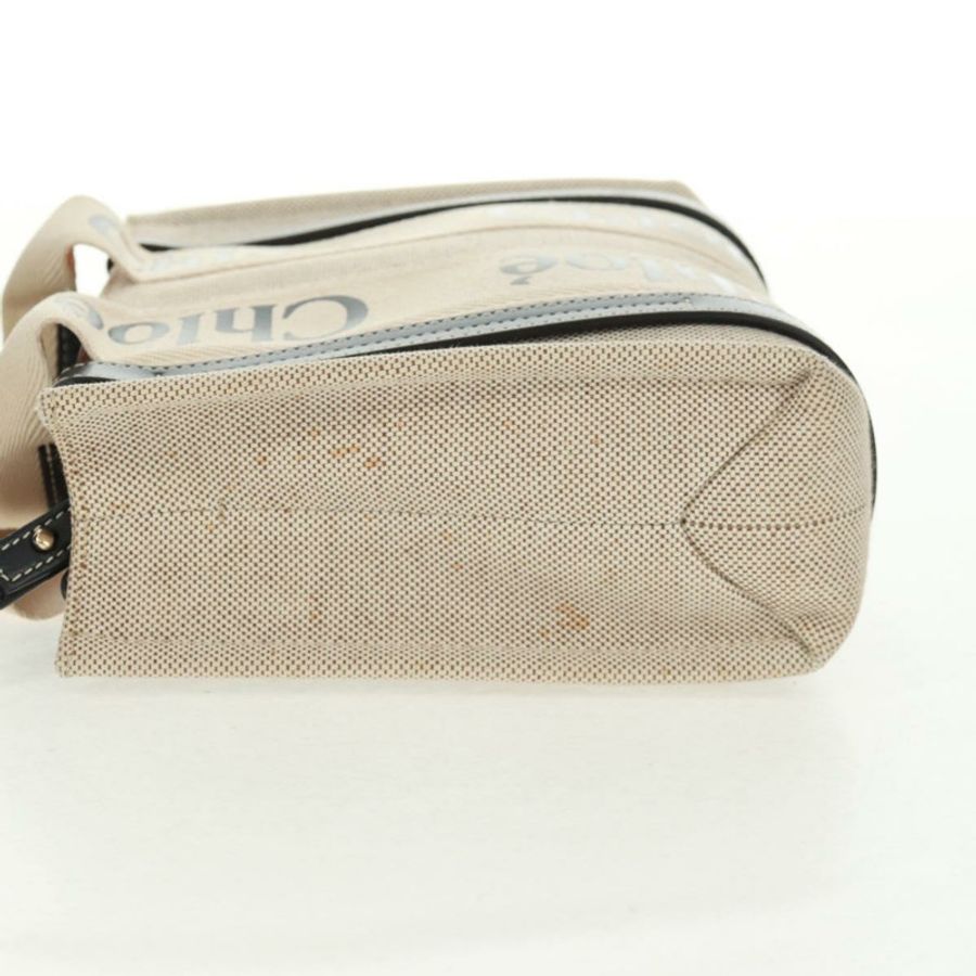 【日本直送】Chloe Woody 手袋 帆布 兩用 象牙金 正品 am10546V-4