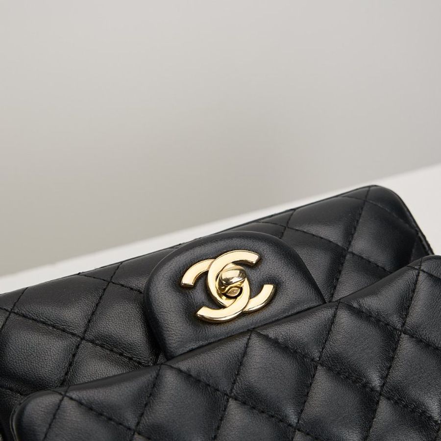 二手Chanel mini coco 17方胖/黑色 芯片款-6